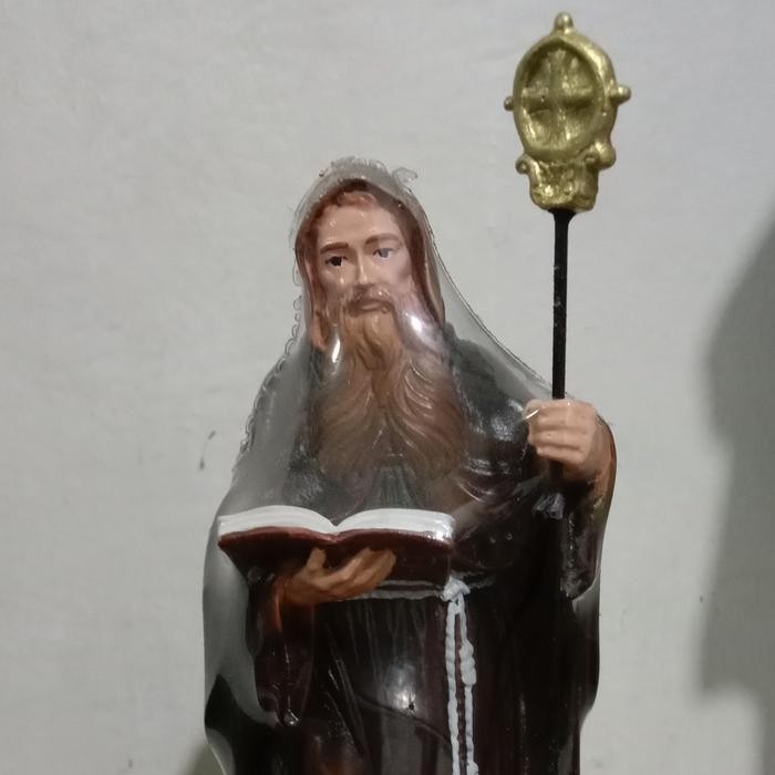 Patung Santo Benediktus. 20Cm Best Quality Asli 100% Original
