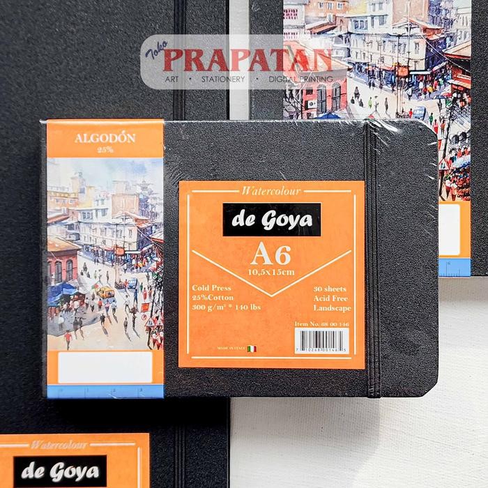 

De Goya Stitch Watercolor Book CP 300gsm Buku Cat Air