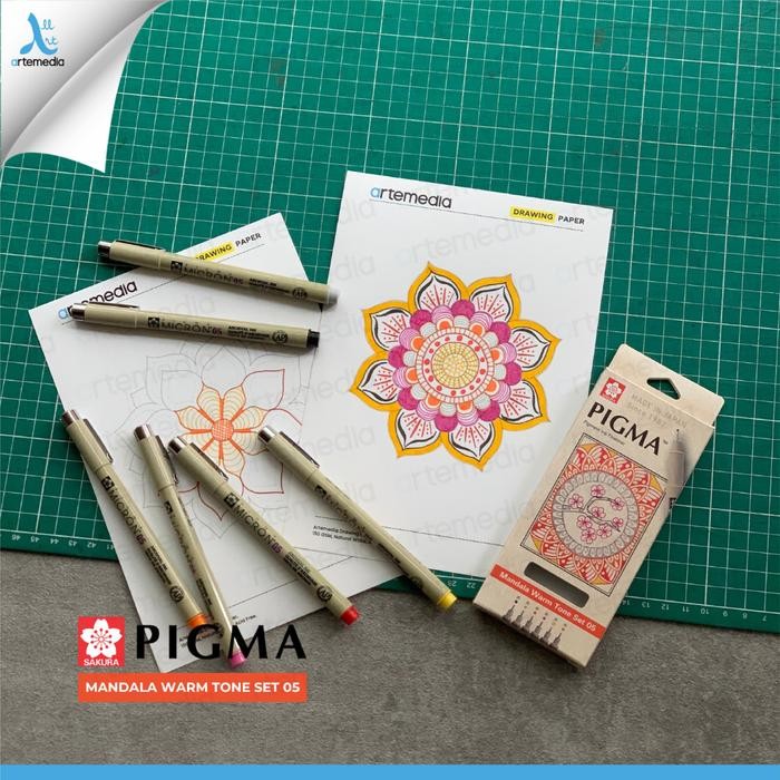 

Drawing Pen Sakura Pigma Micron 05 Mandala Set A