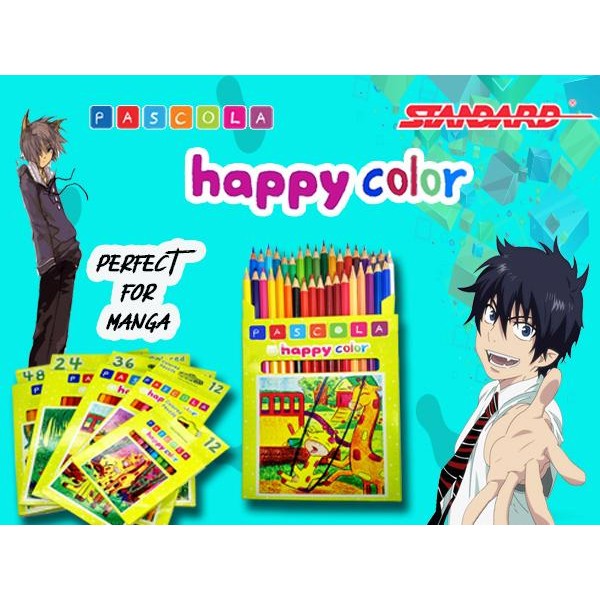 

Standard - Pascola Happy Color Pencil 48 / Set ( Pensil Warna / Pewarna / Coloring )