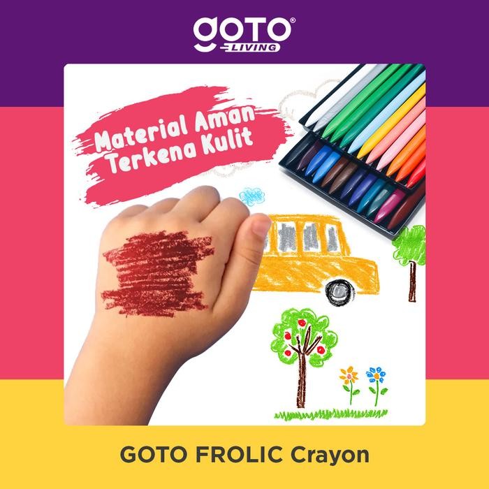 

Goto Frolic Crayon Krayon Pensil Warna Set Lengkap Kerayon Anak