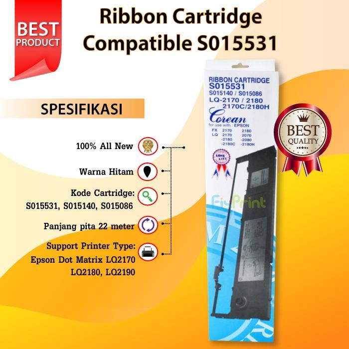 MASRI Ribbon Cartridge Compatible Epson Lq2180 Lq2170 Lq-2180 Lq-2190 2180