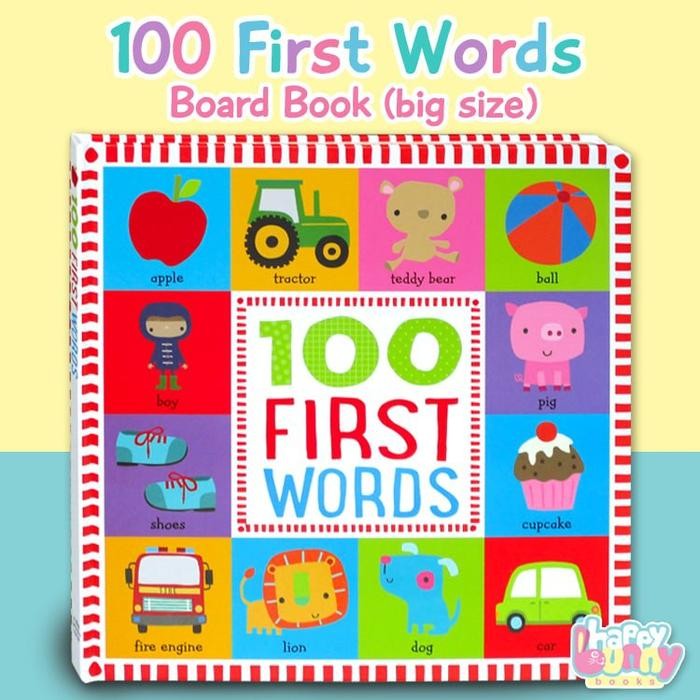 

100 First Words Board Book (Big Version)