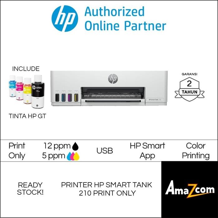 FES4 Printer Hp Smart Tank 210 Wireless Wifi / Bluetooth Print Only