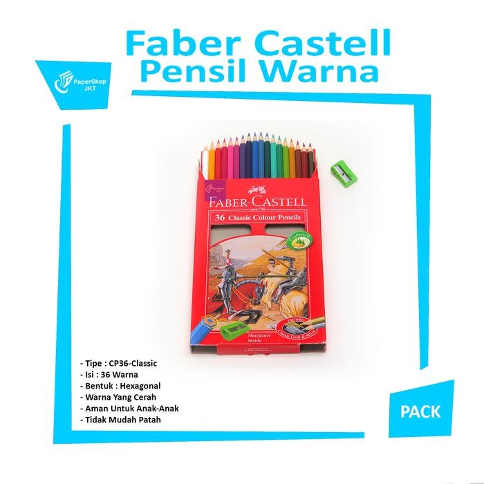 

FABER CASTELLL Classic Colour Pencil / Pensil Warna 36
