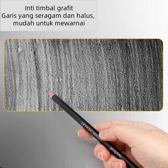 

MW Brutfuner Set Pensil Sketsa 14 Buah Pensil Gambar Profesional untuk Lukisan