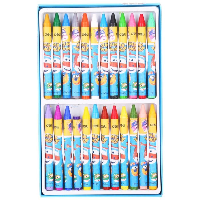 

Deli Super Wings Krayon lilin 8 * 90mm Round Barrel 24 warna EC21020