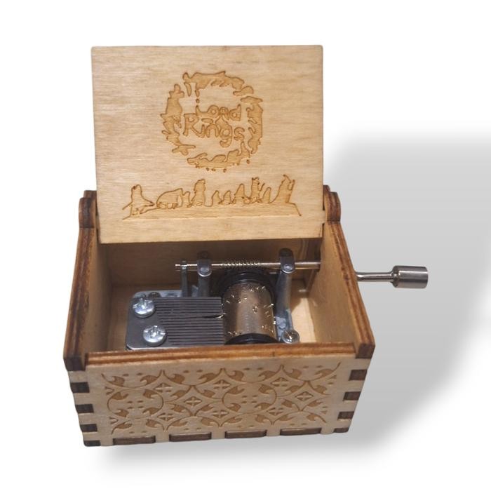 Kotak Musik Lord of The Rings Wooden Music Box