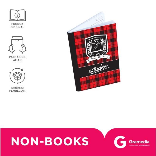 

TUMI Gramedia Estudee Buku Tulis J B5 Tartan Merah Isi 10