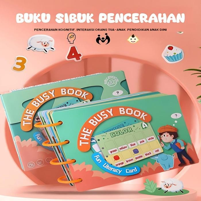 

BLOCK CITY CHILDREN BUSY BOOK / BIG QUIET BOOK ACTIVITY / TOODDLER BUSY BOOK / BUKU AKTIVITAS / BUKU