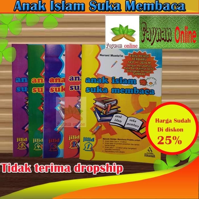 

Buku Anak Islam Suka Membaca Jilid 1-5 (AISM)