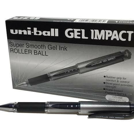 

I77W Pulpen Pen Uni-Ball Gell Impact ( Hitam & Biru )
