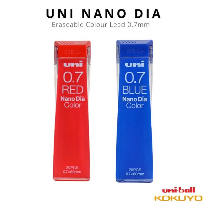 

I77W Isi Pensil Uni Nanodia Color Lead - 0.7 Mm Red/Blue