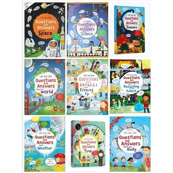 

Usborne Lift the Flap - Questions and Answers - Growing Up - Body - Time - Space - World - Animals -