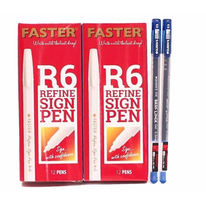 

I77W Faster Bundling- 2 Lusin Faster R6 + 2 Pcs Queen Gel Blue