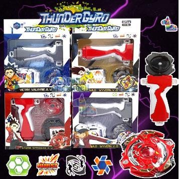 MAINAN ANAK GANGSING BEYBLADE ORIGINAL THUNDERGYRO PLUS HANDGRIP BURST SYSTEM GANGSING MODERN