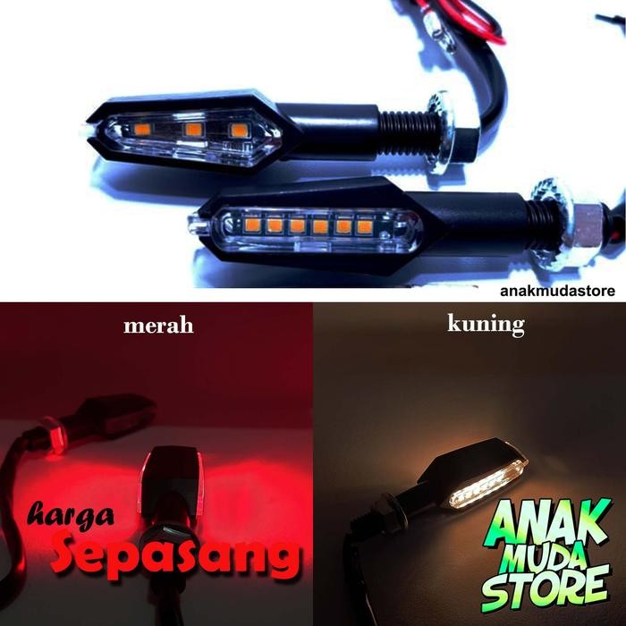 ID'' LAMPU SEIN SEN LED 2 SISI NEW MINI VIXION OLD MEGAPRO CB150 NVL KLX