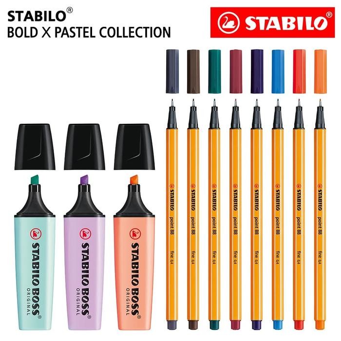 

X689 Stabilo - Bold X Pastel Collection - Set 11 Boss Pastel Point 88 / Pen