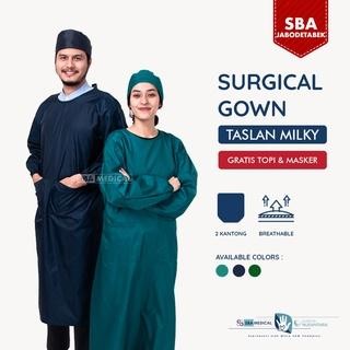 Onemed - Surgical Gown Taslan Milky Gown Medis Apd Gown Waterproof