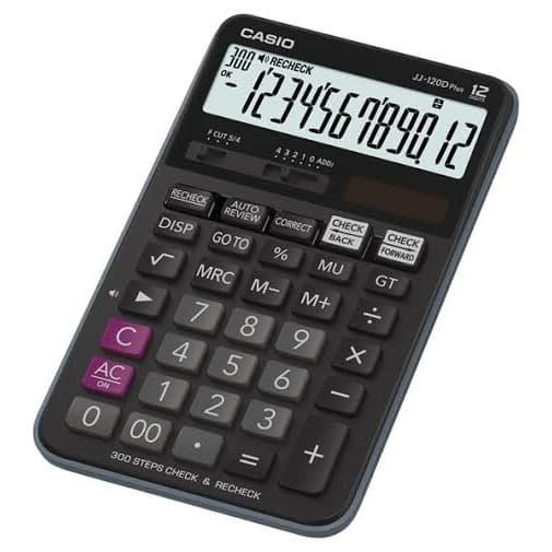 

X689 Casio Jj-120 D Plus Check & Correct Calculator Jj 120D Plus