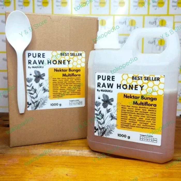 

Maduku - Pure Raw Honey, Madu Mentah Murni 100% Multiflora 1 Kg