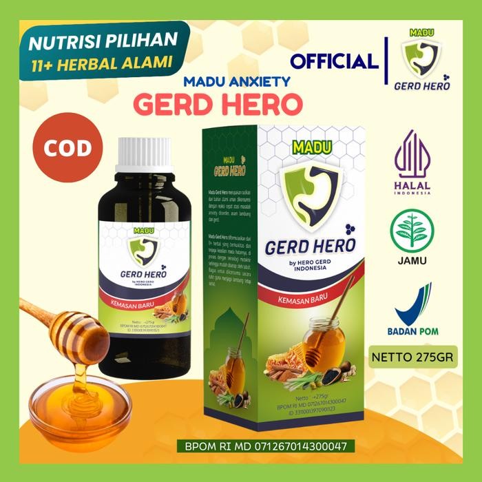 

Madu Gerd Hero For Anxiety Untuk Kecemasan Berlebih