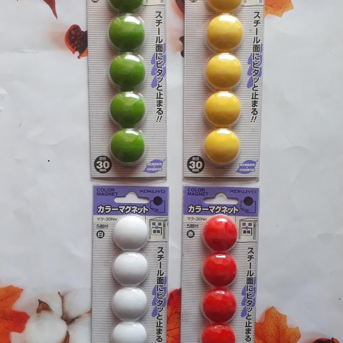 

KOKUYO Color Magnet 30mm Set isi 5pcs