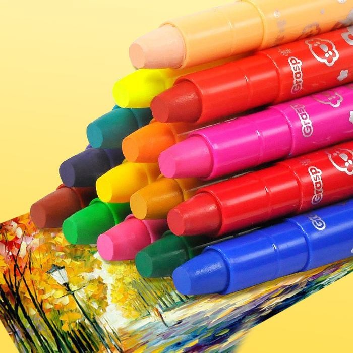 

GRASP Silky Gel Crayon Washable / Crayon Warna / Krayon Anak / Coloring Pen