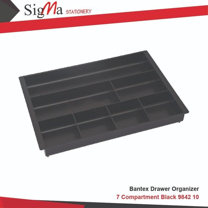 

Bantex Drawer Organizer 7 Compartment 325X240Mm Black [9842-10]