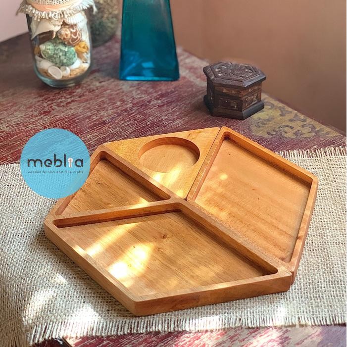 

Rilla Wooden Desk Organizer Tray Tempat Alat Tulis Kayu Tempat Pensil