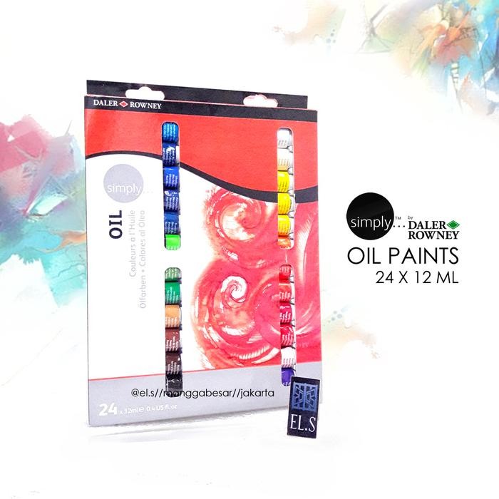 

Simply Oil Paints 24 Warna ( Cat Minyak )