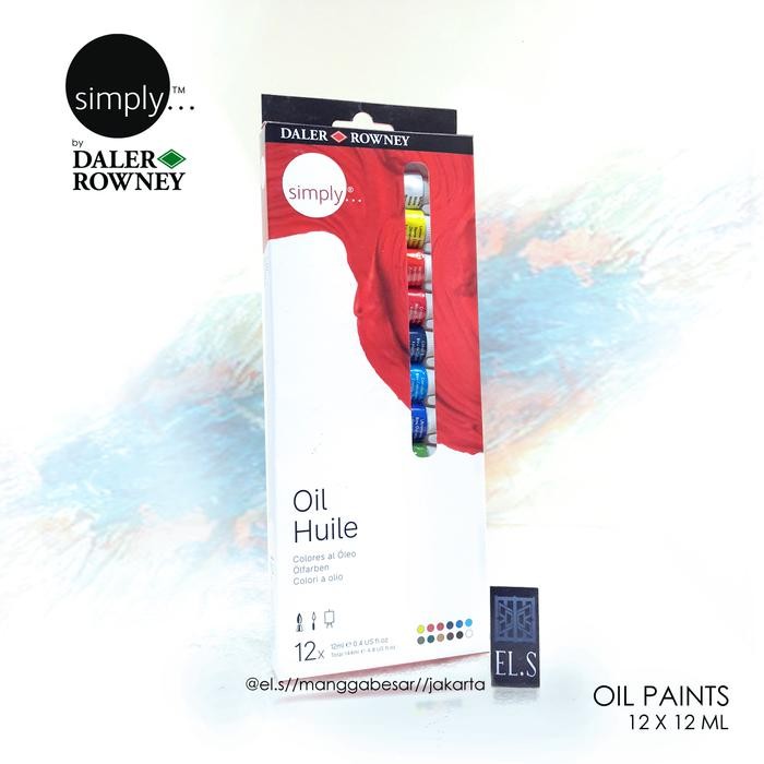 

Simply Oil Paints 12 Warna ( Cat Minyak )