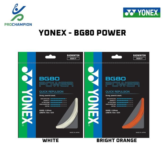 SENAR BADMINTON - YONEX BG80 BG 80 POWER - ORIGINAL