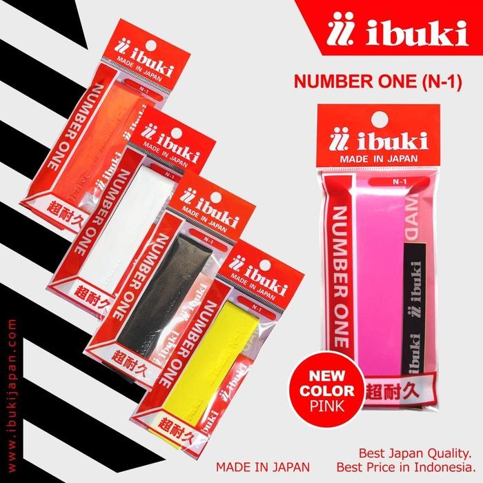 Grip Karet Raket Badminton / Grip Raket Tennis IBUKI Number One / N1 DurabilityLENGKET