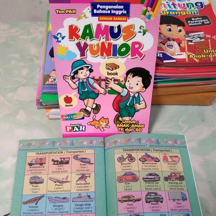 

BUKU KAMUS YUNIOR PENGENALAN BAHASA INGGRIS DENGAN GAMBAR (FULL COLOUR)