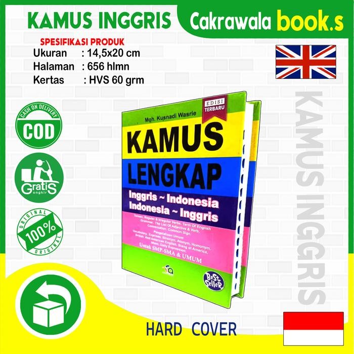 

KAMUS LENGKAP INGGRIS // INGGRIS - INDONESIA INDONESIA - INGGRIS HARD COVER UNTUK SD, SMP, SMA &
