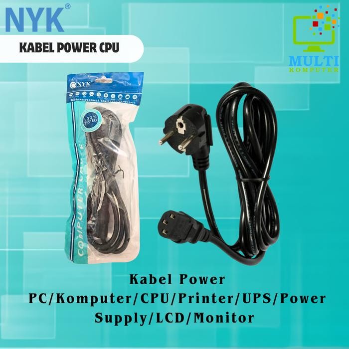 

KABEL POWER PC/KOMPUTER/CPU/PRINTER/UPS/POWER SUPPLY/LCD/MONITOR NYK PC ELEKTRONIK