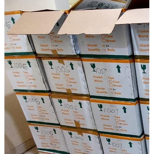 

LAKBAN OEM OPP TAPE PANJANG FULL KETEBALAN 40 MICRON MURAH DAN REKAT