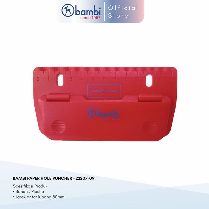 

Khusus Grab! Bambi Paper Hole Puncher / Bambi Pembolong Kertas Kode 22207