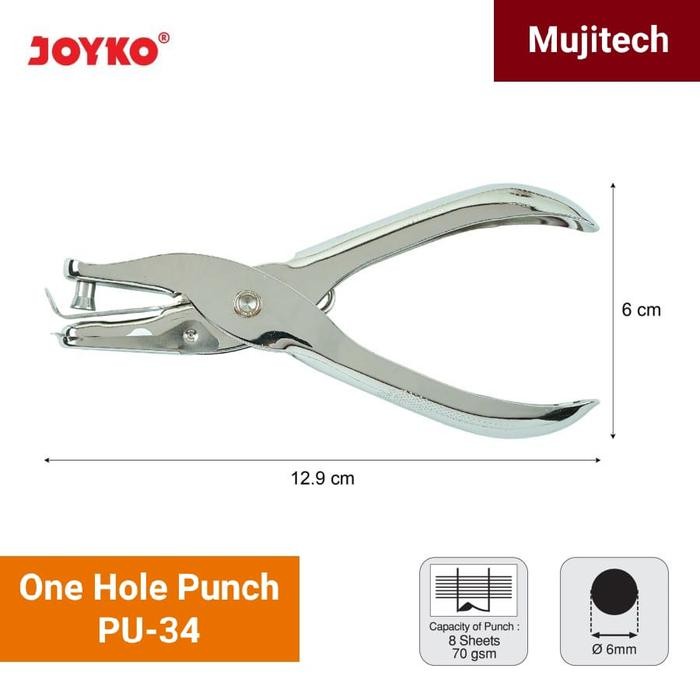 

Pembolong Kertas Satu Lubang One Hole Punch Joyko Pu-34