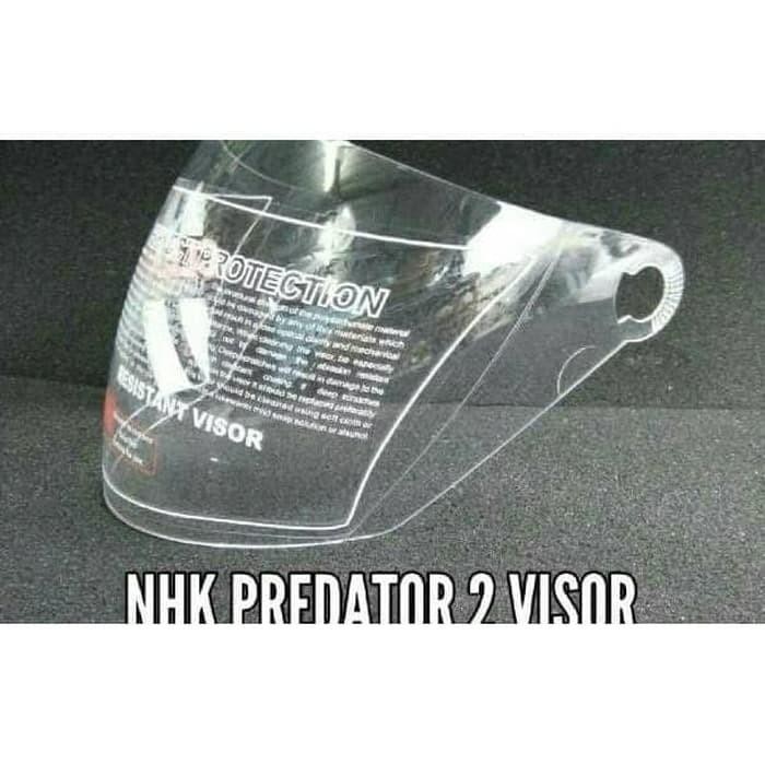 (Allthebest) KACA HELM NHK PREDATOR 2 VISOR NHK PREDATOR DOUBLE VISOR NHK GODZILLA