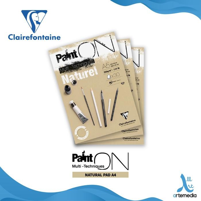 

Buku Sketsa Clairefontaine Paint On A5 Natural Paper Multi Pad