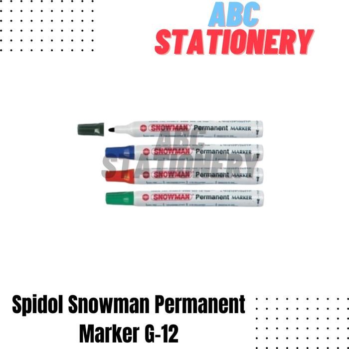 

Spidol Snowman Permanent Marker G-12 (Tidak bisa dihapus)
