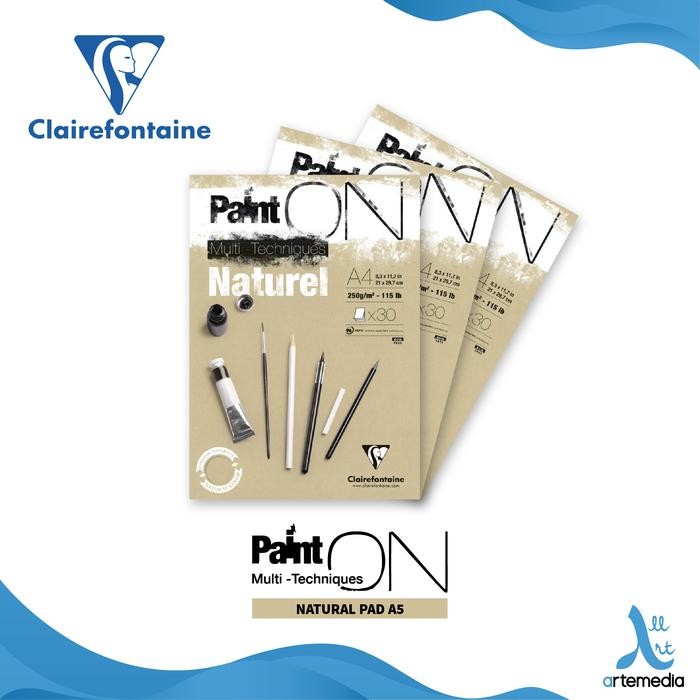 

Buku Sketsa Clairefontaine Paint On A4 Natural Paper Multi Pad