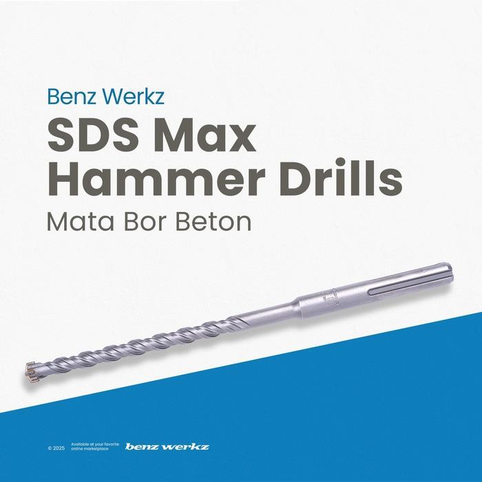 TERBARU SDS MAX 4-EDGE 30MM X 570MM - MATA BOR BETON SDS MAX BENZ WERKZ TERMURAH