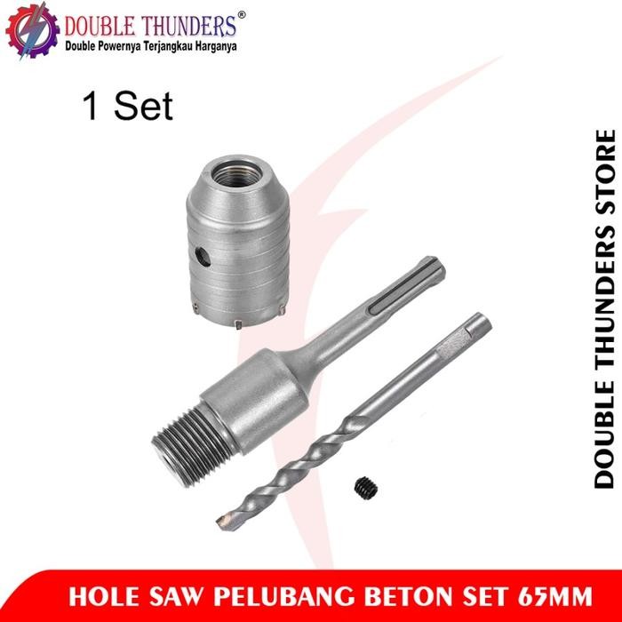 TERBARU DT HOLE SAW BETON SET 65MM HOLE SAW PELUBANG BETON SET 65MM TERMURAH