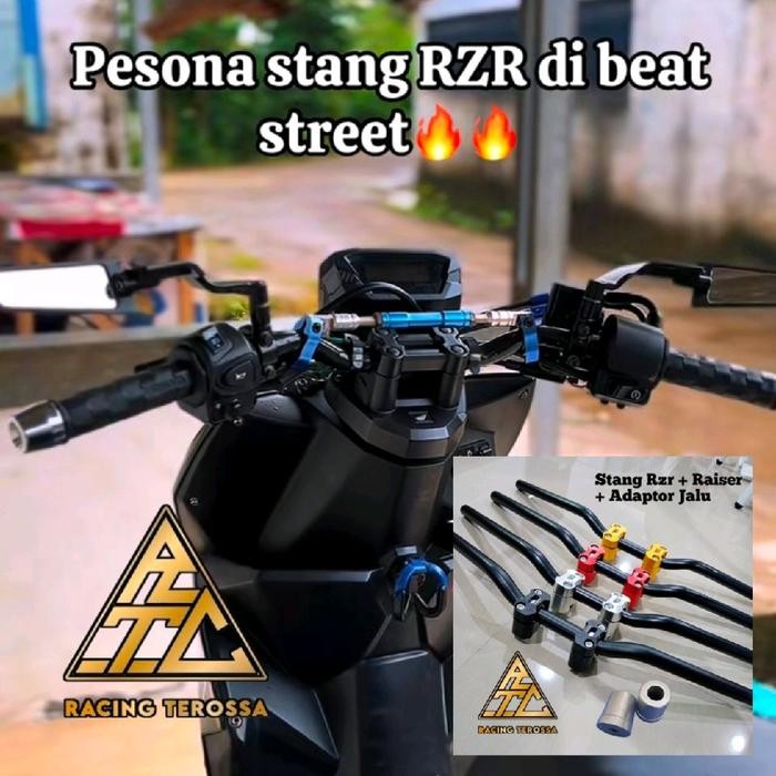 STANG RZR PLUS RAISER CNC BEAT STREET STANG HARIAN STANG BALAP STANG ROAD RACE BEAT STREET - Stang