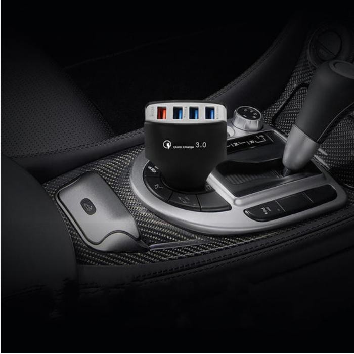 Qualcomm Mobil Fast 4 Port USB QC 3.0 Car Charger Universal Android ios Fast Charging quick charge