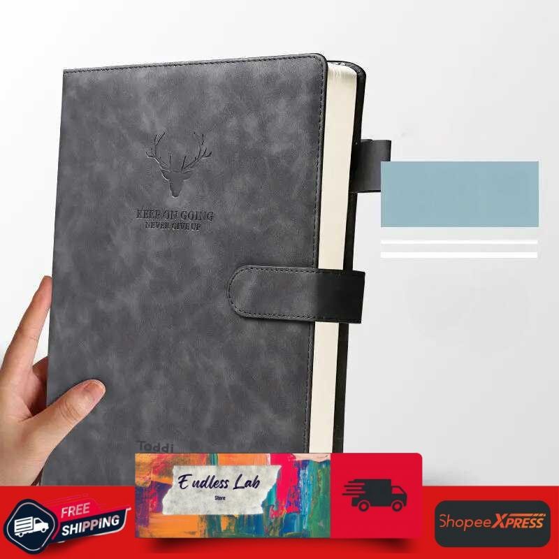

Toddi Buku Catatan Harian Notebook Cover Kulit Magnetic Buckle - TL4