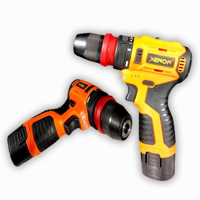 TERBARU XENON CORDLESS 2 IN 1 DRILL & SCREWDRIVER X-CDDS211 BOR BATERAI BRUSHLESS 12V TERMURAH